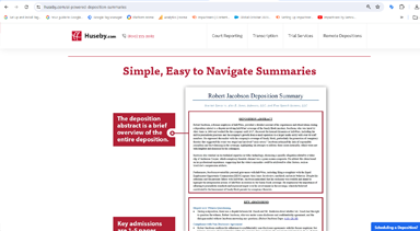 AI Powered Deposition Summaries
