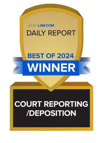 2024 COURT REPORTING DEPOSITION Winner GA DR Best Of